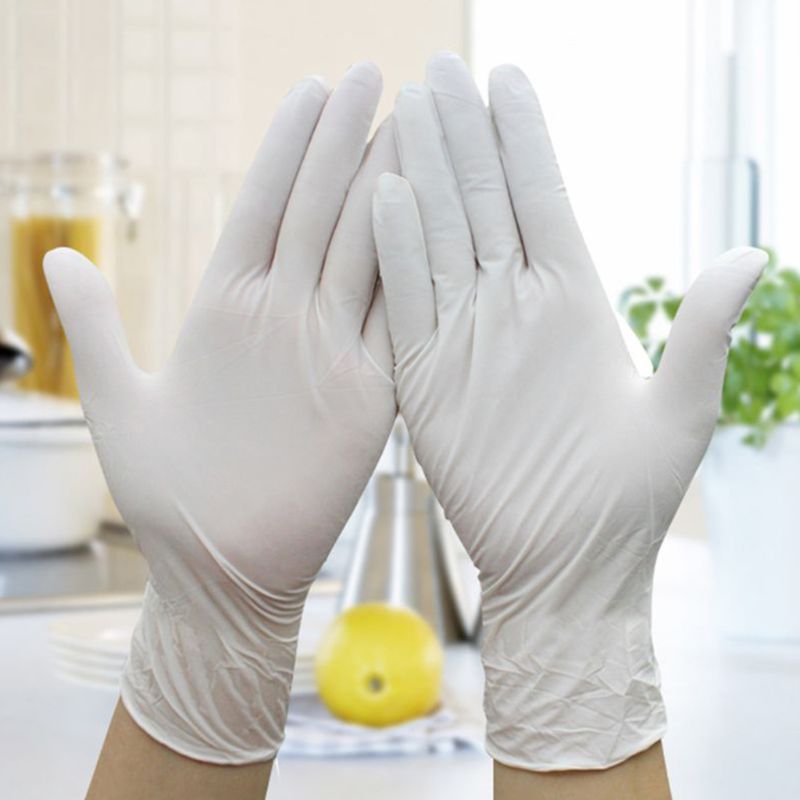 Disposable latex gloves