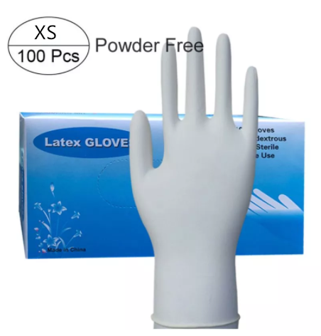 Disposable latex gloves